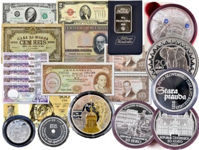 Leilão On-line - ESPECIAL - Numismática - Notafilia - Bara de Prata - Filatelia - Oportunidades...  Termina 5ª feira dia 05 de Março entre as 22.00h e as 24.00h