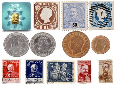 Leilão On-line - ESPECIAL - Numismática - Filatelia - Oportunidades...  Termina 4ª feira dia 18 de Março entre as 22.00h e as 24.00h
