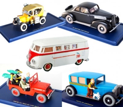 Leilão On-line - ESPECIAL - Miniaturas Automóvel de Coleção - En Voiture Tintin - Michel Vaillant - TAXI de LISBOA - Automóvel de Rally Escala 1:43, - Oportunidades...  Termina 3ª feira dia 25 d